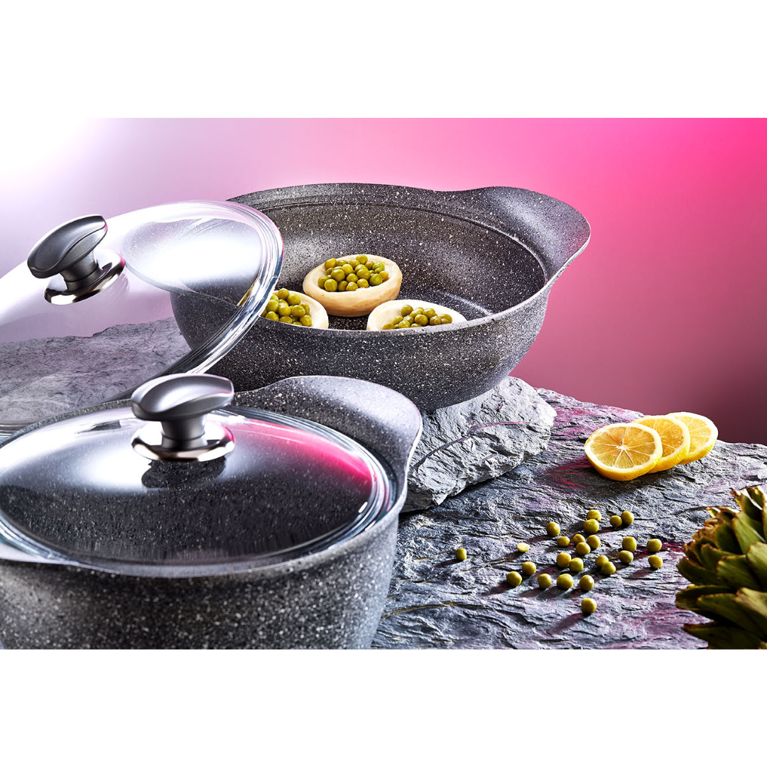 OMS 3006 GREY 8 PCS GRANITEC COOKWARE SET - MADE IN TURKEY OMS 3006 GREY 8 PCS GRANITEC COOKWARE SET - MADE IN TURKEY